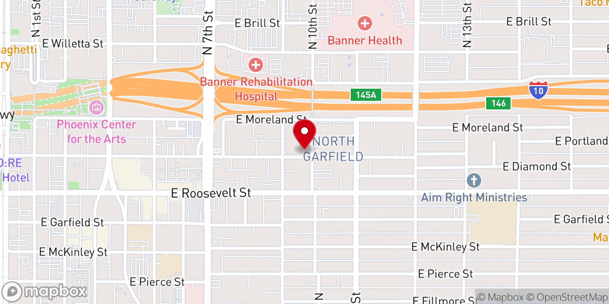 Map showing location of Saint Mary's Ukrainian Orthodox Catholic Church