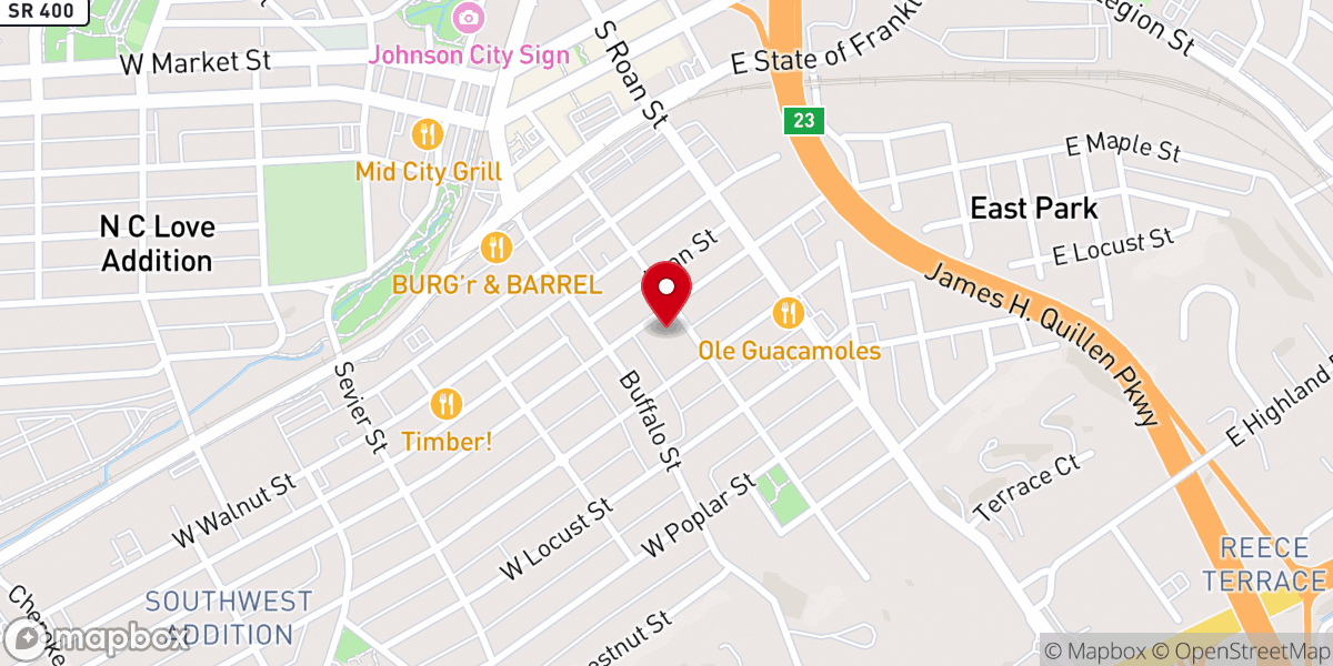 Map showing location of First United Methodist Church - Food Distribution Center