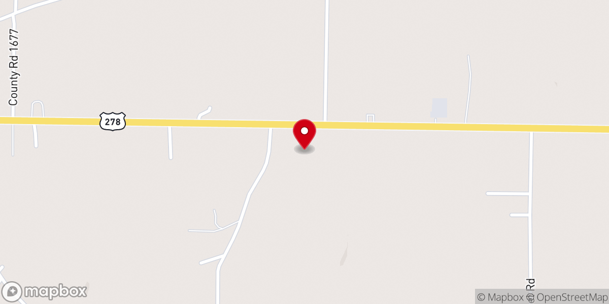 Map showing location of Liberty Church