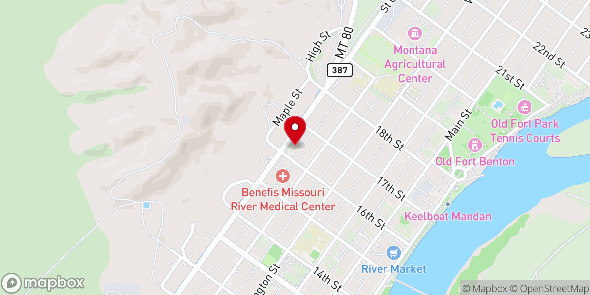 Map showing location of Immaculate Conception Catholic Church