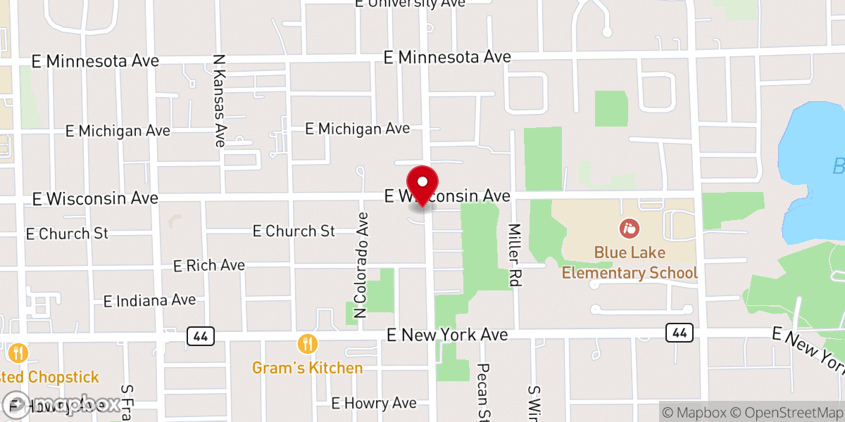 Map showing location of Deland Wesleyan Church