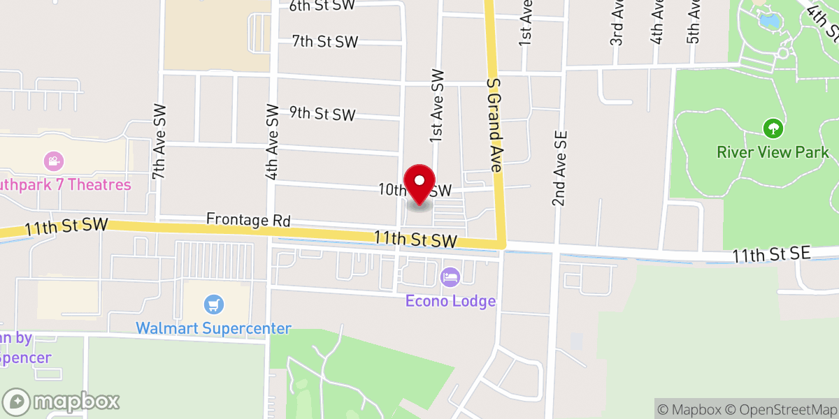 Map showing location of The Outreach Spencer