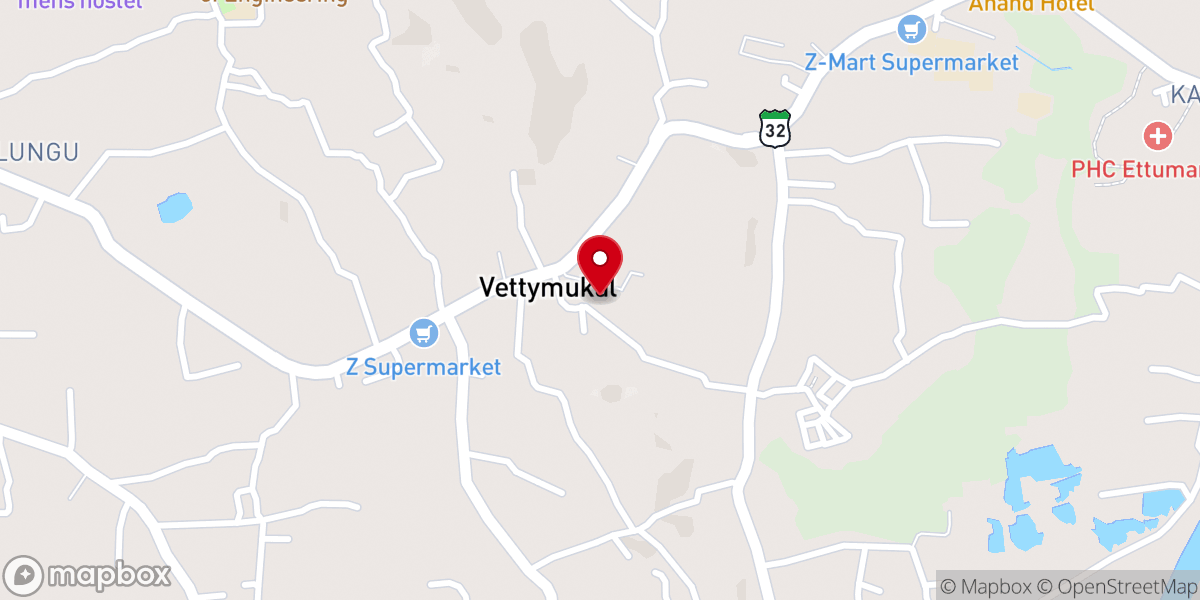 Map showing location of St Mary's Church Parish Hall
