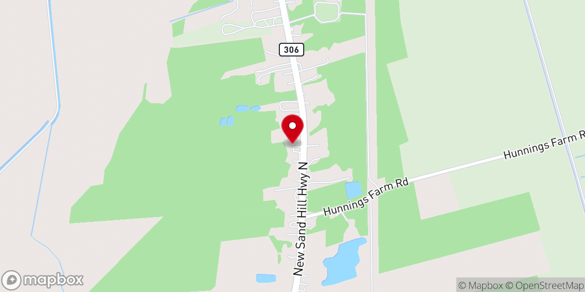Map showing location of Grantsboro Church of God