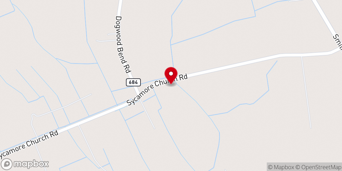 Map showing location of New Saint Mount Holiness Church