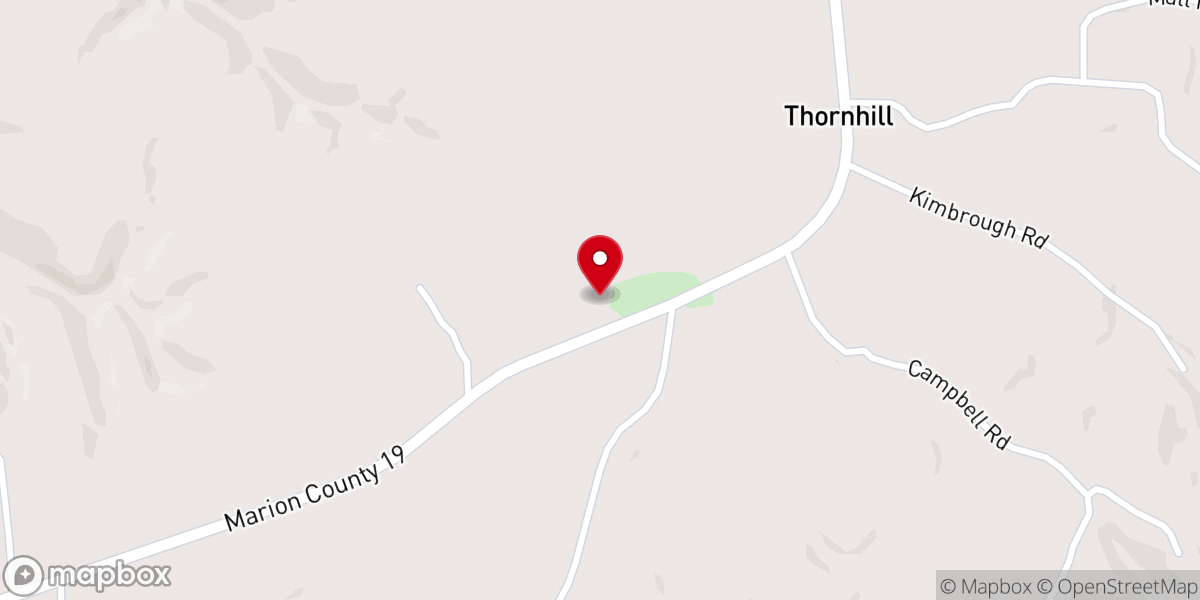 Map showing location of Thornhill Church of Christ