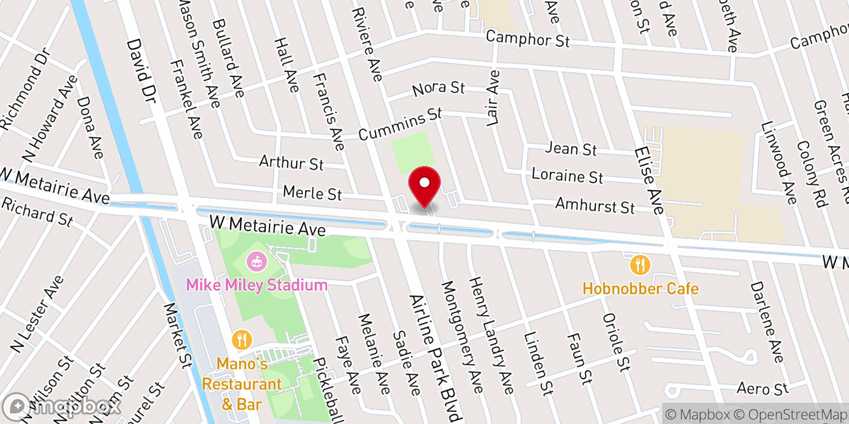 Map showing location of St. Mary Magdalen Gift Shop & Prayer Garden
