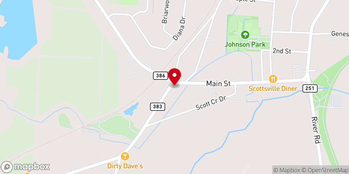 Map showing location of St Mary of the Assumption