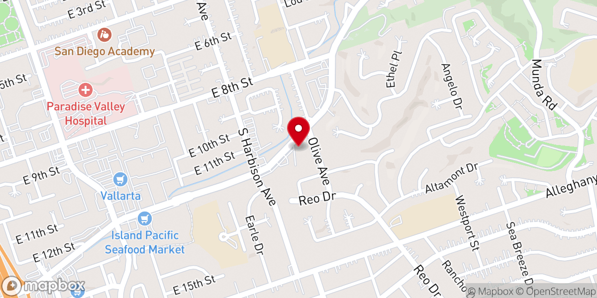 Map showing location of Fulfillment Worship Center