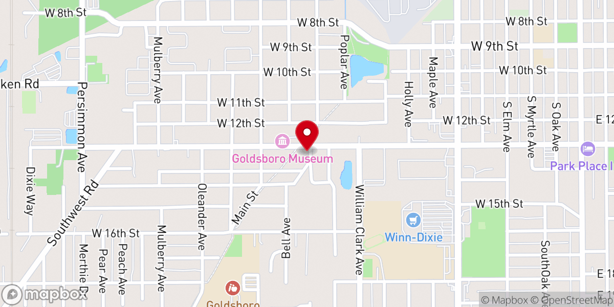Map showing location of Greater Providence Worship Center