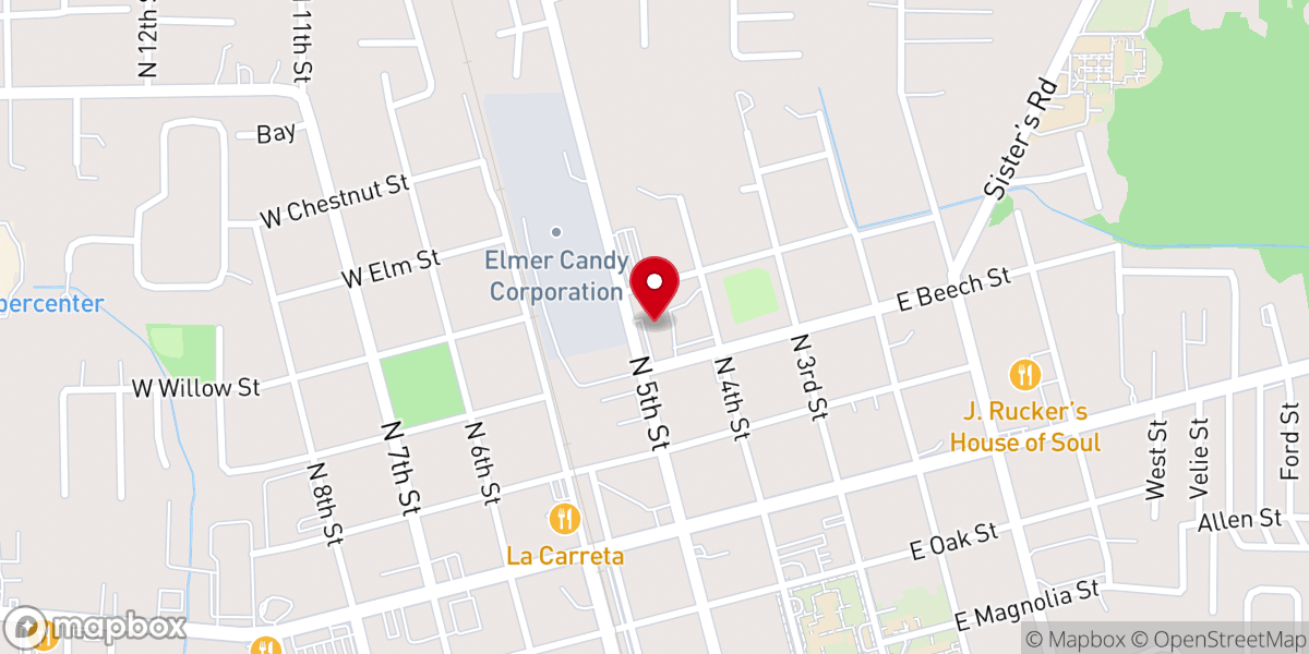 Map showing location of Ponchatoula community Center