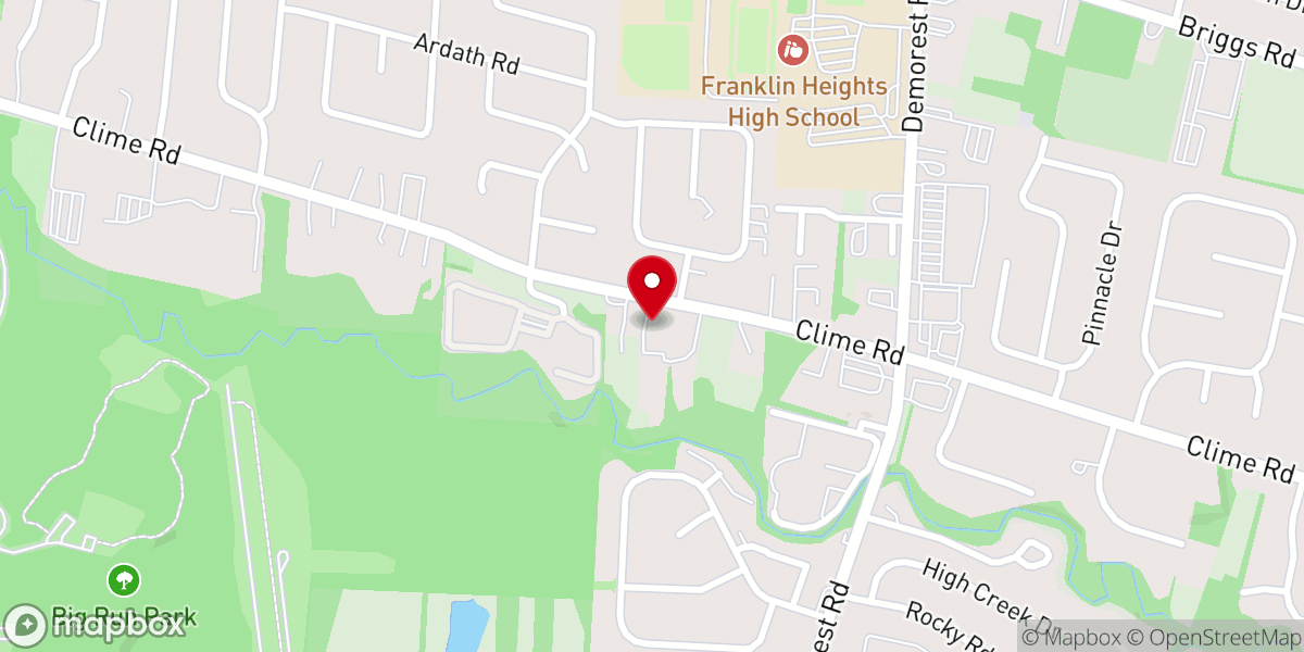 Map showing location of Anchor Baptist Church