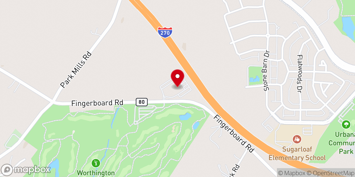 Map showing location of Mountain View Community Church
