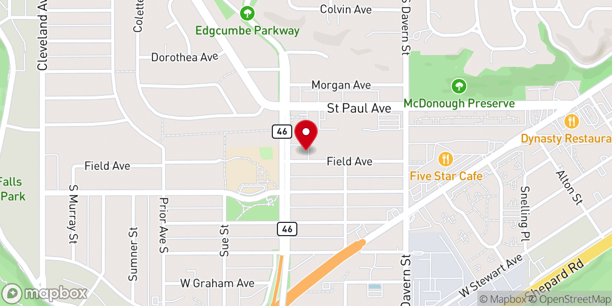 Map showing location of St Luke Lutheran Church (ELCA)