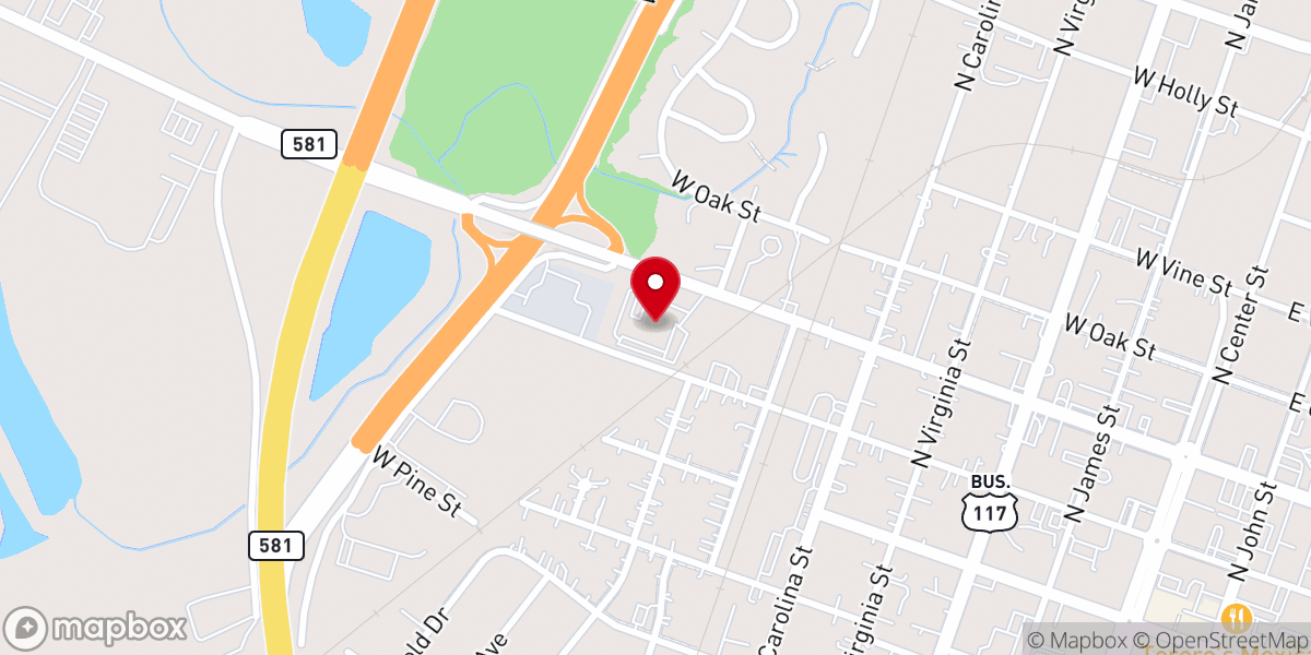 Map showing location of Saint Mark Church of Christ