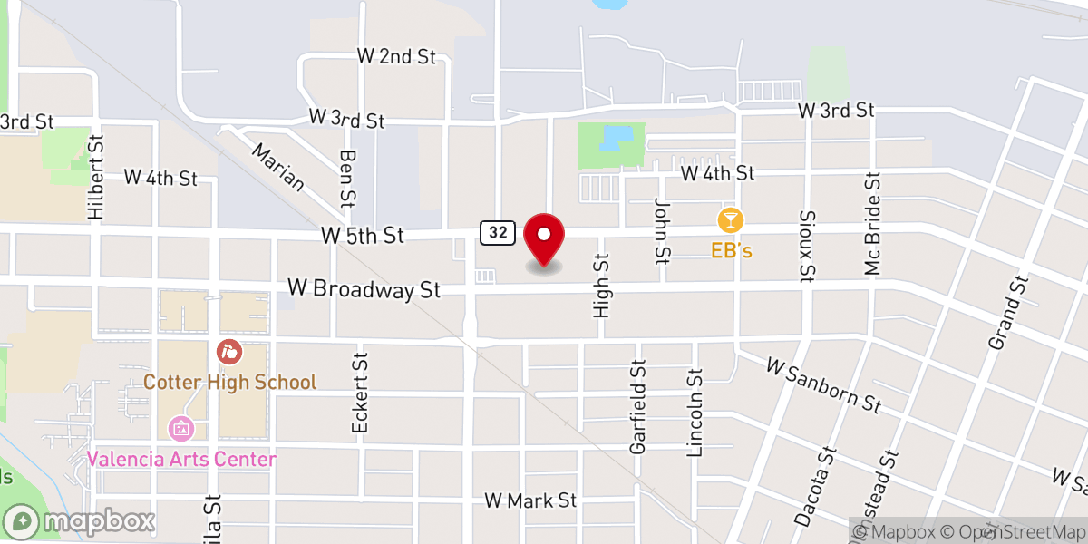 Map showing location of Catholic Worker House