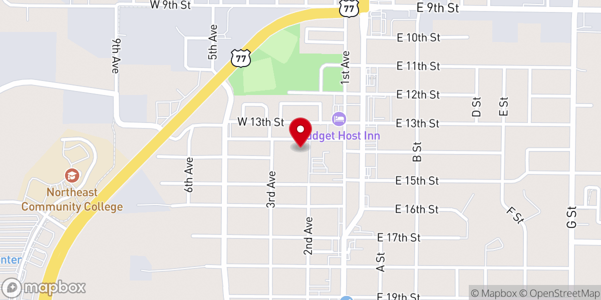 Map showing location of St Michael's Parish Office