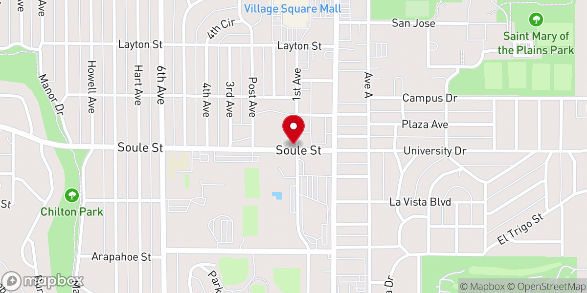 Map showing location of Joy! Child Development Center
