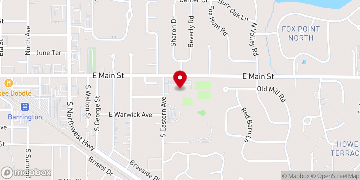 Map showing location of Lutheran Church of the Atonement