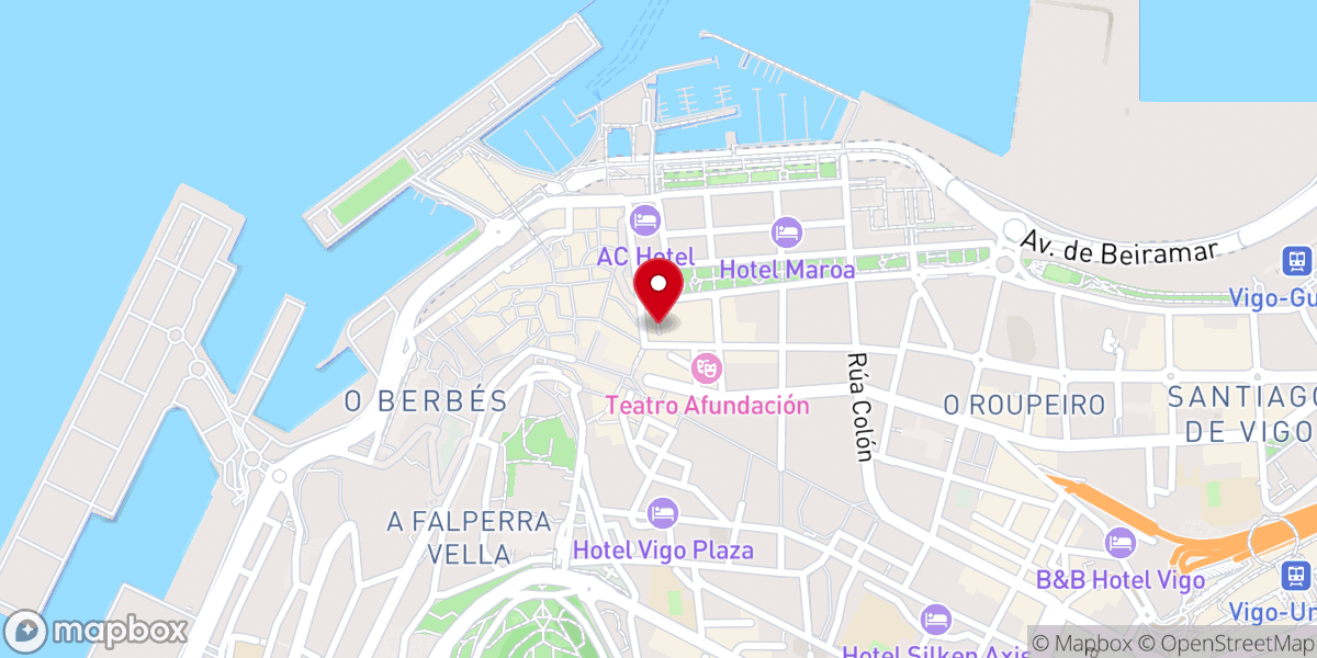 Map showing location of Bar Abadía de Nuria