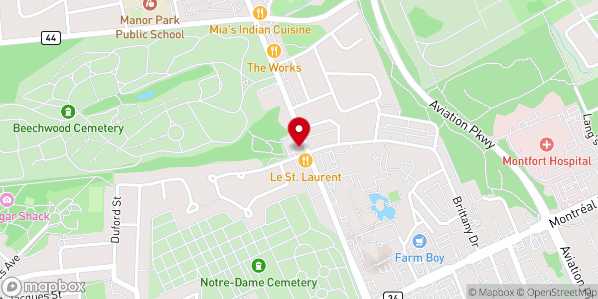 Map showing location of St David & St Martin Presbyterian Church