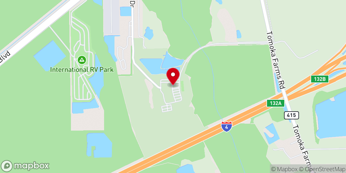 Map showing location of First Baptist Church Daytona Beach