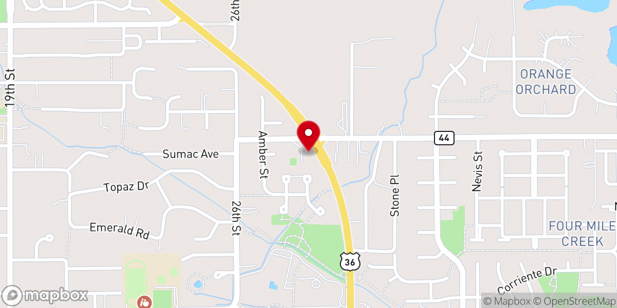 Map showing location of Peace Lutheran Church