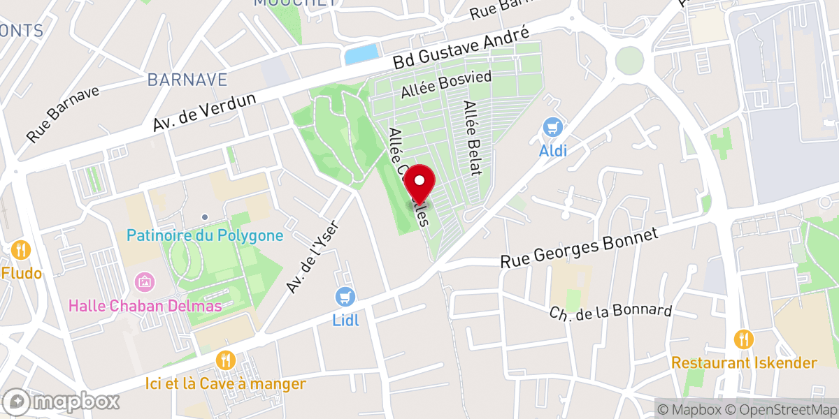 Map showing location of Chapelle du cimetière