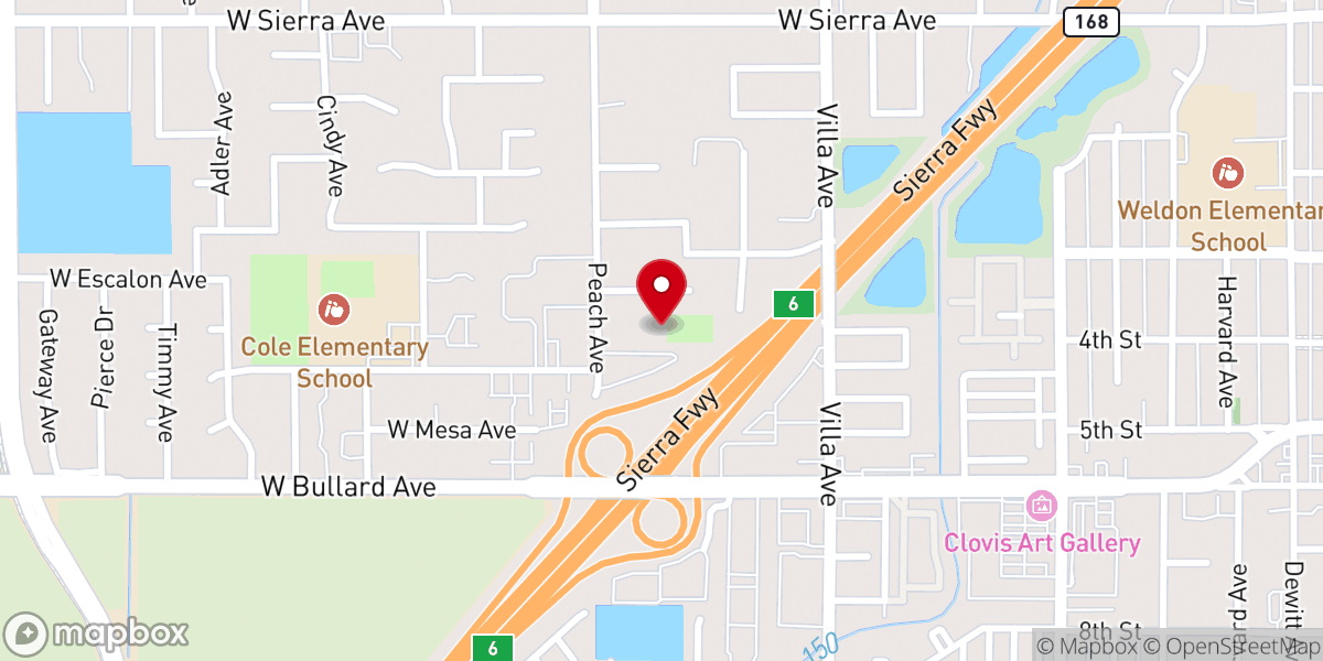 Map showing location of Pentecostal Church of God