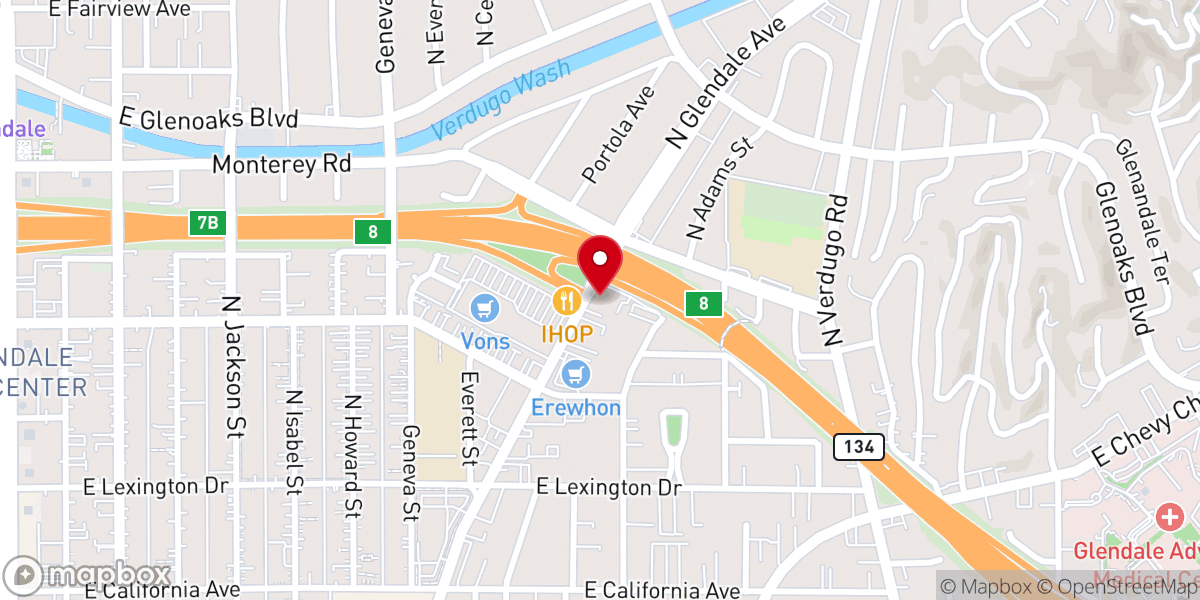 Map showing location of Church of the Living Hope