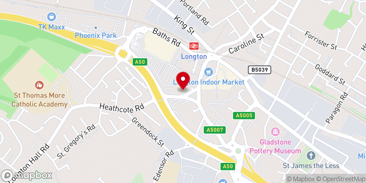 Map showing location of St Gregory Rc Church