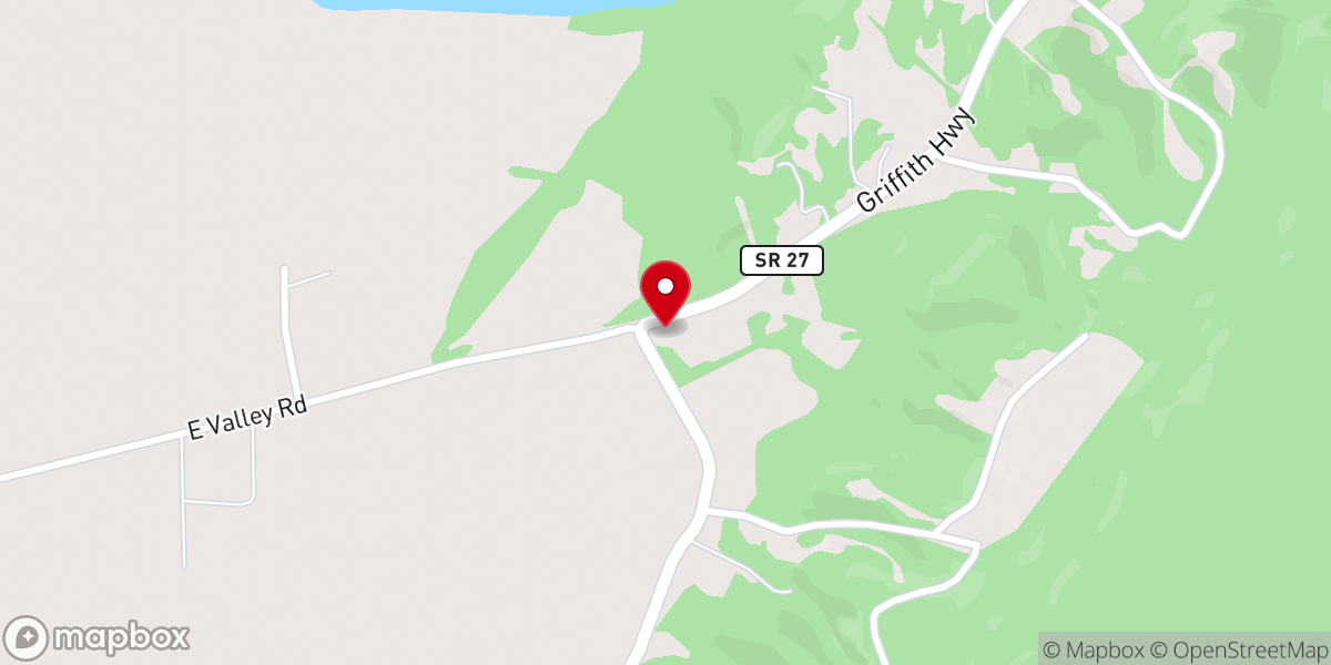 Map showing location of Ebenezer Cumberland Presbyterian Church