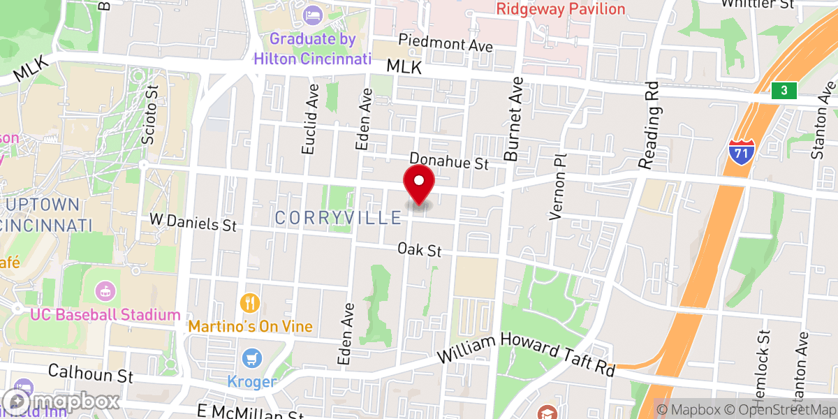 Map showing location of First Church of God
