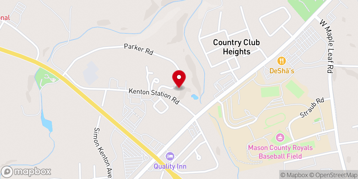 Map showing location of Trinity Lutheran Church