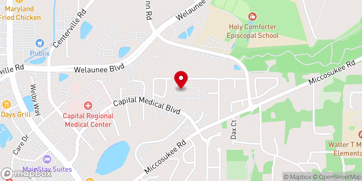 Map showing location of Capital City Christian Church Inc