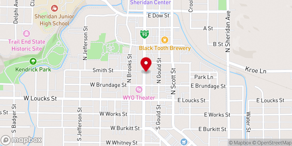 Map showing location of Mint Bar
