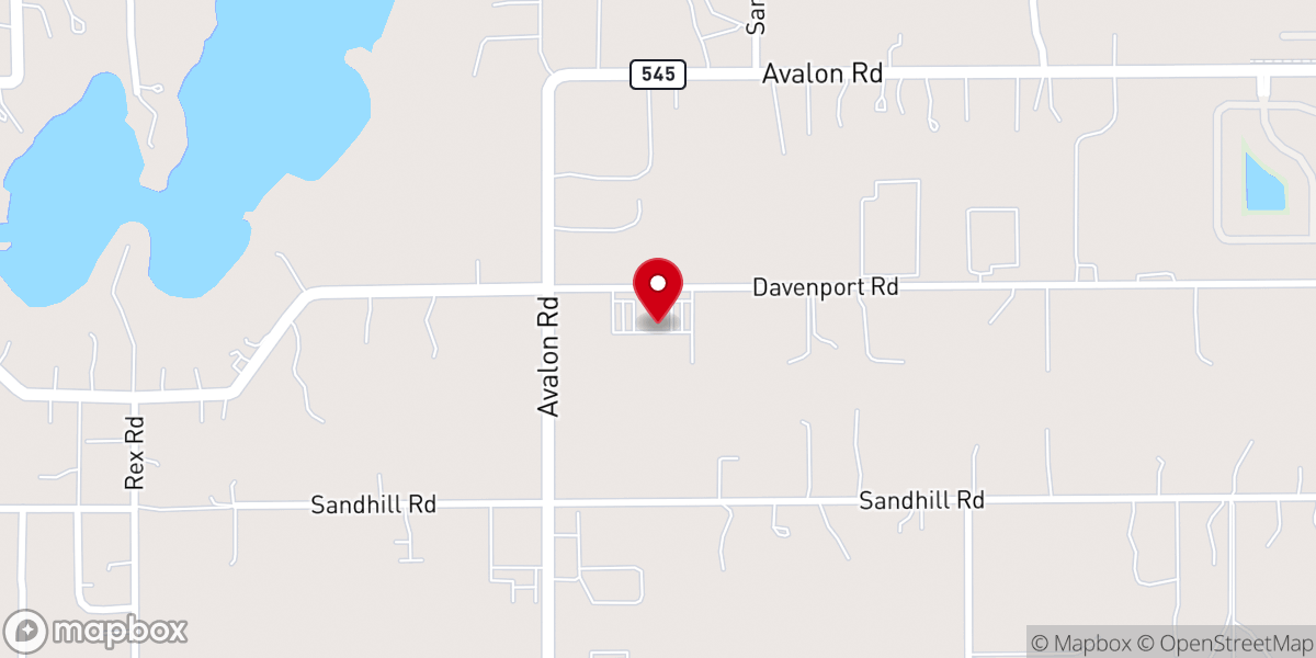Map showing location of Harvest Church of Orlando