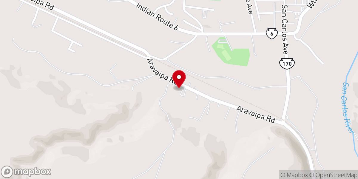 Map showing location of Dream City Church - San Carlos Apache Campus Assemblies of God