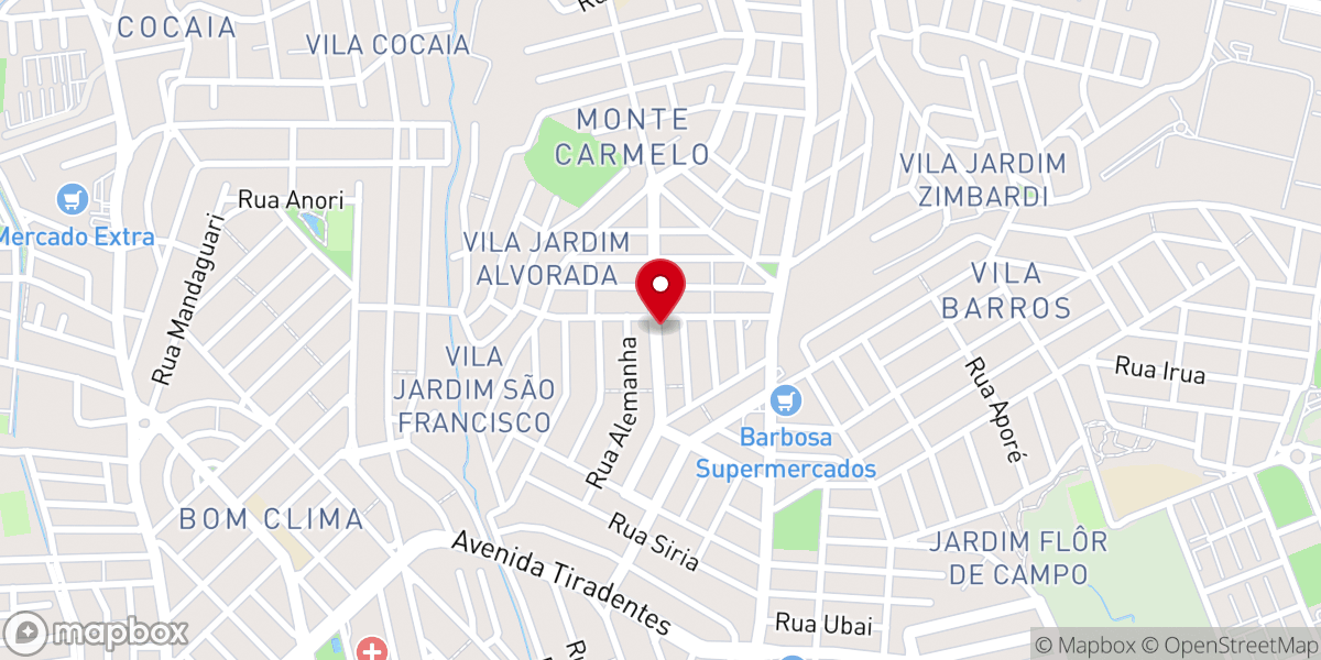Map showing location of Assembléia da Igreja Pentecostal Monte Horebe