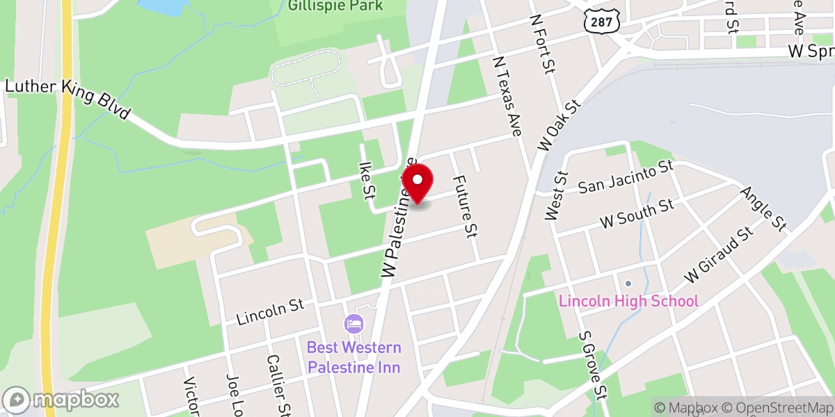 Map showing location of Morning Star Baptist Church