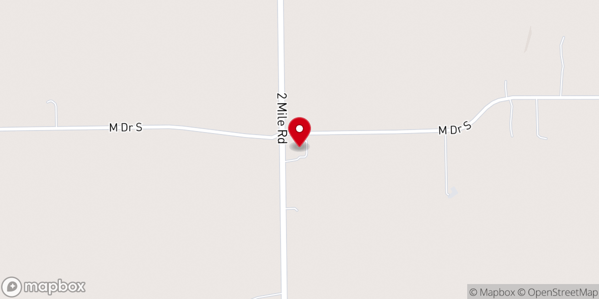 Map showing location of North Athens Baptist Church