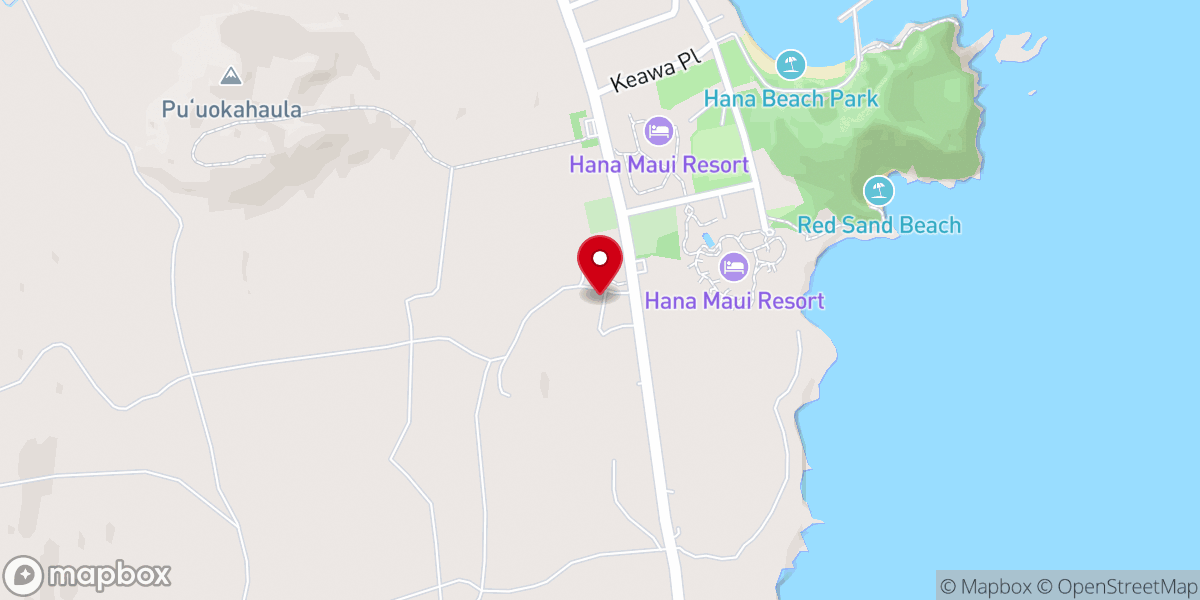 Map showing location of Hana Wedding Company