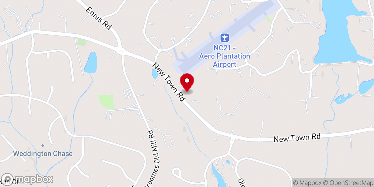 Map showing location of Bethel Christian Fellowship