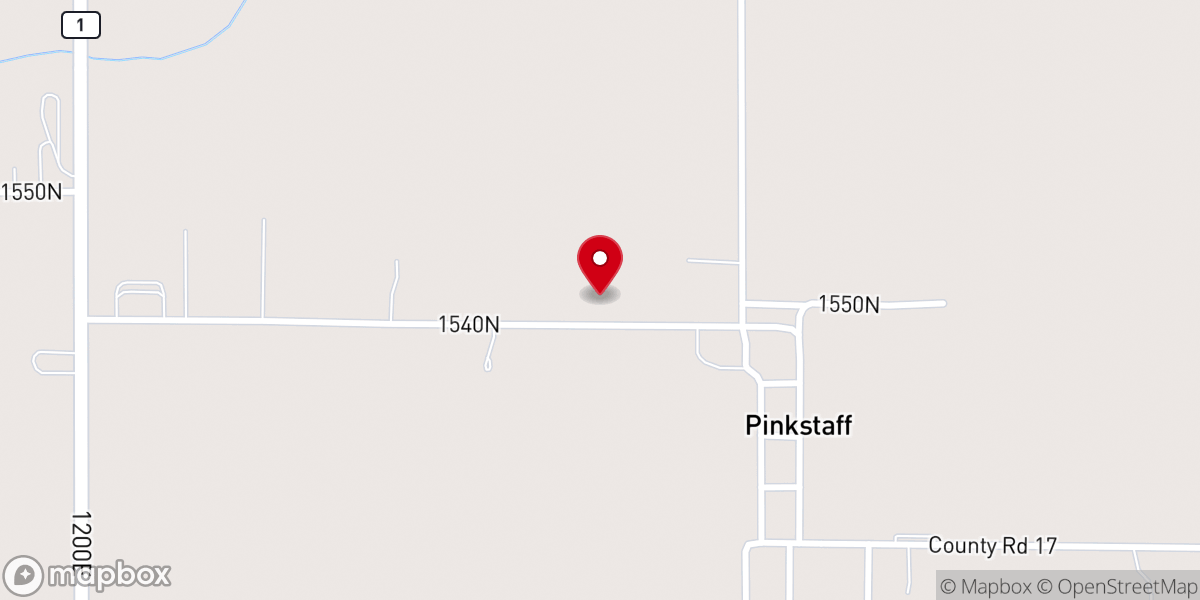 Map showing location of Pinkstaff Methodist Church