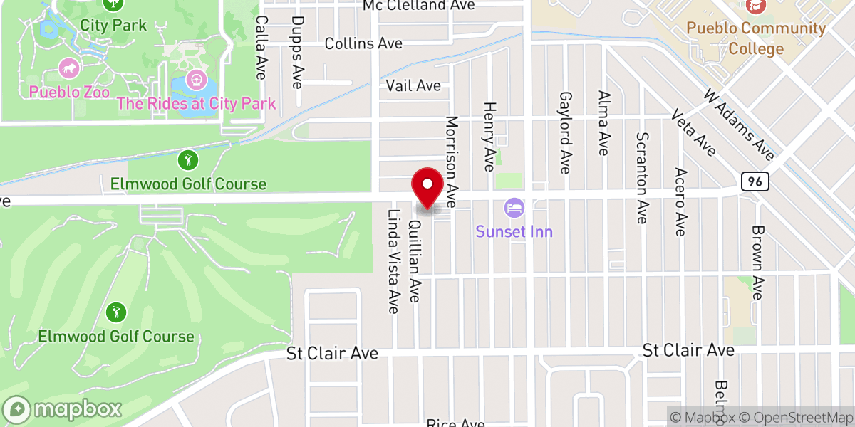 Map showing location of The Avenue Church