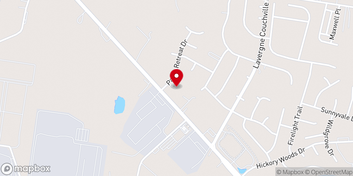 Map showing location of Simeon Baptist Church