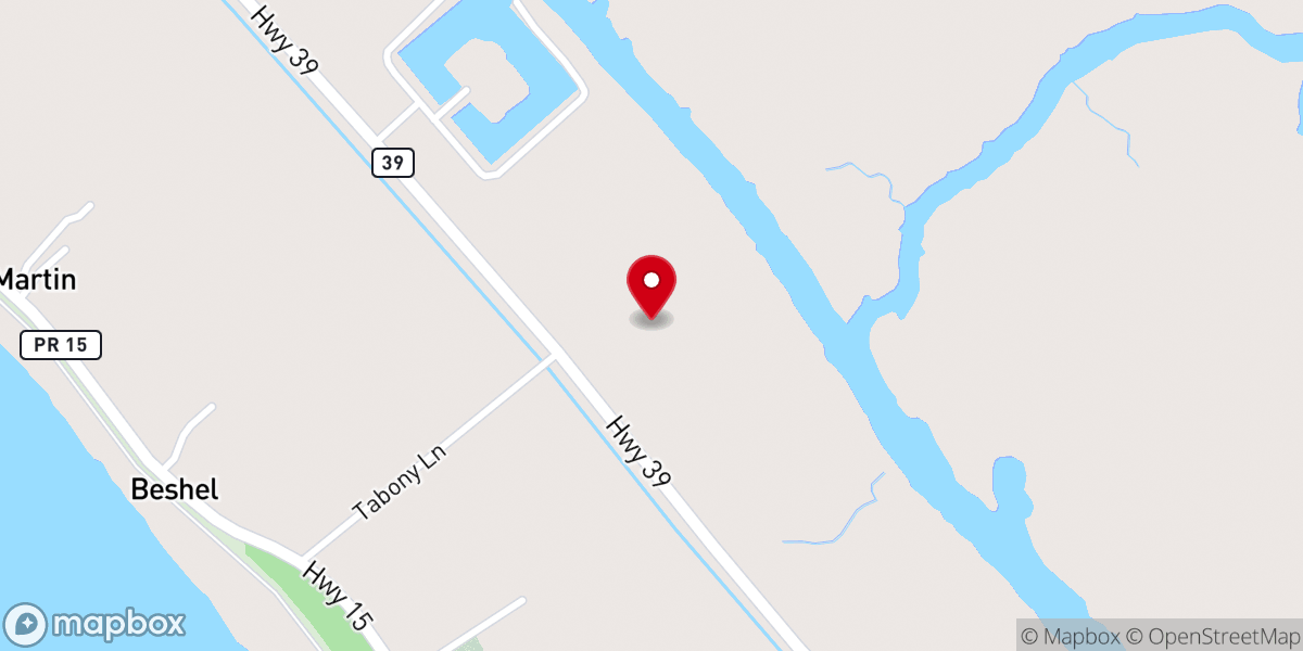 Map showing location of Trinity Lutheran Church