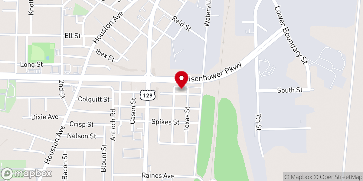 Map showing location of Endtime Revival Tabernacle Church