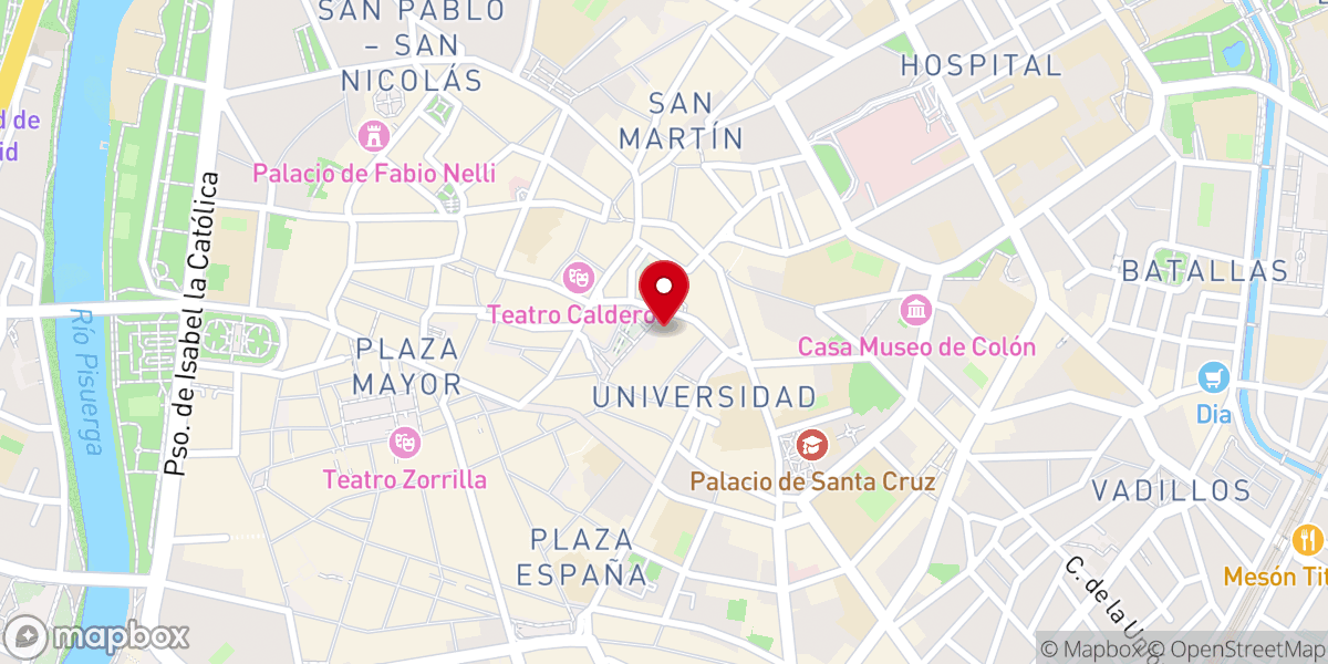 Map showing location of Ruinas de la Colegiata de Santa María la Mayor