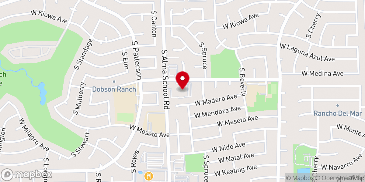 Map showing location of Mesa Baptist Church - Fusion Church